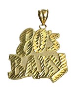 Unisex Charm 10kt Yellow Gold 412422 - £133.41 GBP