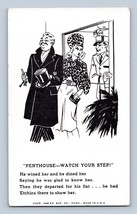 Risqué Comic Creeper Penthouse Watch Your Step Exhibit Supply Arcade Card Q11 - £4.63 GBP