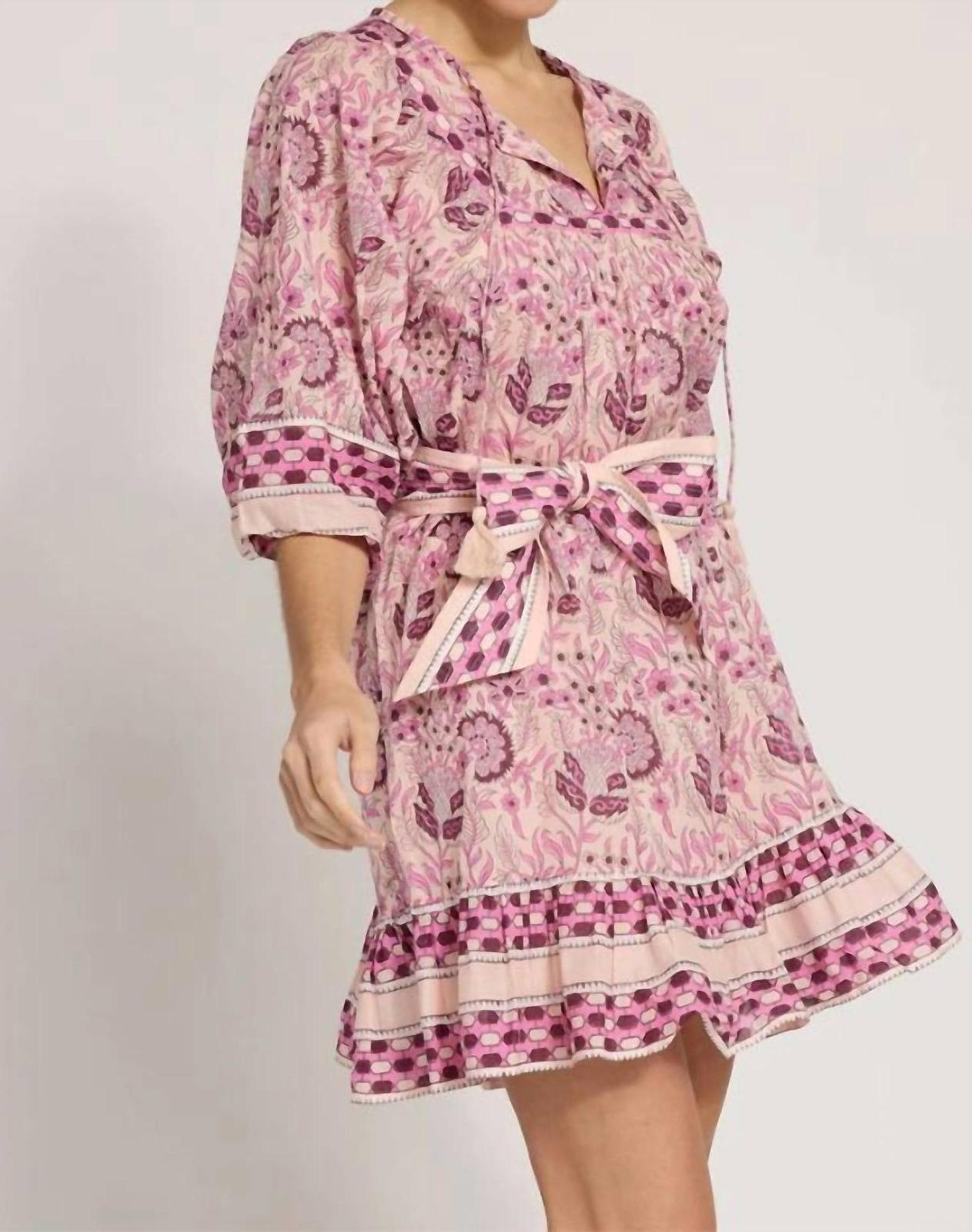 Cleobella Magdalena Mini Dress Vintage Rose - $108.00