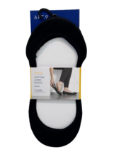 APT 9 Cotton Sock Liners 3 Pair Package Women 9-11 Black Non-Slip - $9.90