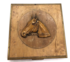 John G Epping 1940s Makeup Compact Horse Equestrian Kentucky Souvenir Vtg RARE - £220.64 GBP
