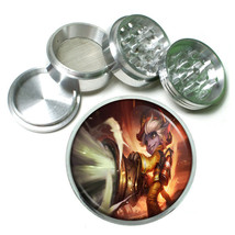 Firefighters D20 Aluminum Herb Grinder 2.5&quot; 63mm 4 Piece Heros - £13.41 GBP