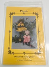 Weeds Dandelion &amp; Morning Glory  12&quot; Uncut Pattern By Barbara Willis Designs - $9.89