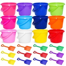 Beach Pails 12 Pack Sand Buckets And Shovels For Kids 7.48 Inches | Beac... - £40.66 GBP