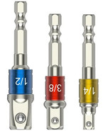3-Piece Hexagon Screwdriver Extension Set Quick Change Square Head Socke... - $3.95