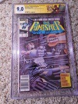 Punisher Limited Series #1 CGC 9.0 (3692506001) Signed 3X Newsstand ed - £638.67 GBP