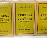 3 Crabtree &amp; Evelyn Verbena and Lavender Bath Soap Bar 1.25 oz /35g ea  - £15.68 GBP