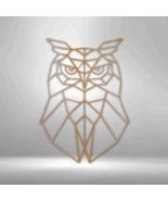 Geometric Owl Steel Sign Laser Cut Powder Coated Home &amp; Office Metal Wal... - £41.05 GBP+