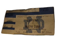 Notre Dame 2000-2001 Mens Basketball Joyce Center Vs Canisius Ticket Stub - $4.87