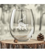 Lemur Etched Glasses - Wine, Champagne, Pint Glasses, Shot Glass - $467.85 MXN+