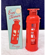 MIB Vintage Fire Extinguisher Shaped Egg Timer  Red Hard Plastic FUN! - £11.68 GBP
