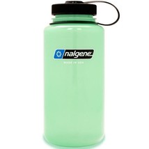 Nalgene Sustain 32oz Wide Mouth Bottle (Glow Green) Recycled Reusable - $15.78