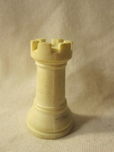 unknown Board Game piece: 1.5&quot; off-white Chess Piece - Rook - £0.78 GBP