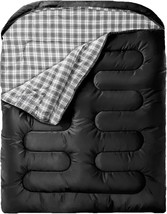 Mereza Flannel Double Sleeping Bag For Adults And Men, Xl Queen Size, And Warm. - £60.74 GBP