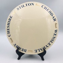 Harrods Knightsbridge Large Round Porcelain Cheese Tray Plate 11.5&quot; Diameter - £28.85 GBP