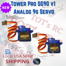 2pk Ver. 1 Tower Pro SG90 Mini Servo Motor RC Robotics Plane Heli fpv ar... - $7.99