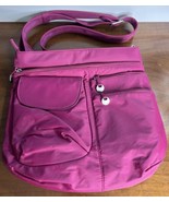 Travelon Crossbody Shoulder Bag Burgundy Anti-Theft Purse - $24.99