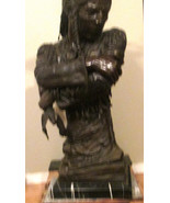 Indian Warrior with Tomahawk bronze Statue Sculpture BY JIM DAVIDSON 37&quot; - £2,650.67 GBP