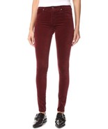 $198 AG Farrah Jeans Skinny Opulent Stretch Velveteen, deep Currant, Siz... - $162.48 CAD