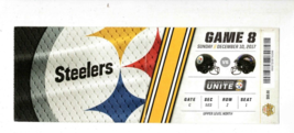 Dec 10 2017 Ravens @ Steelers Ticket Ben Roethlisberger 506 Yds AB 11-213 Yds - £79.12 GBP