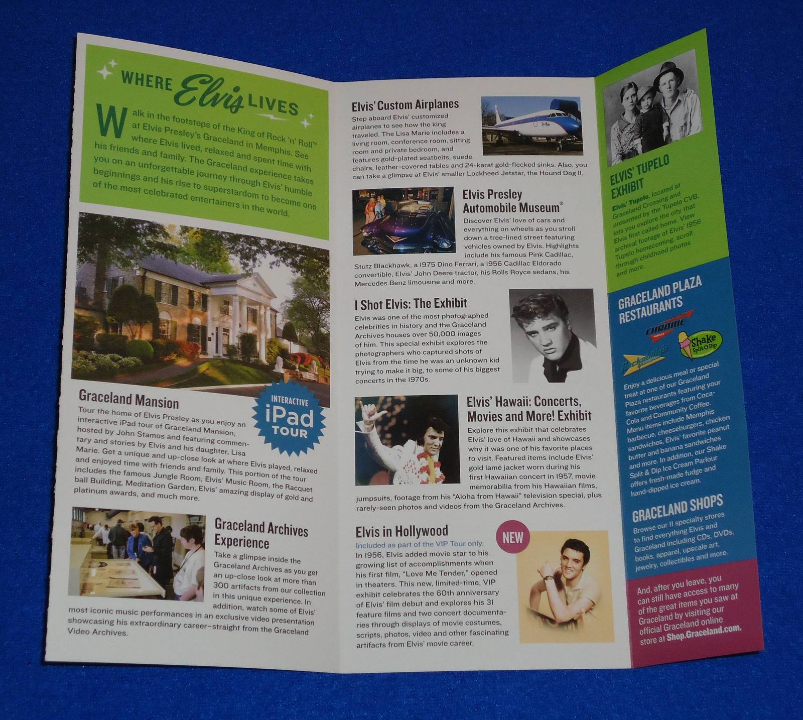 *BRAND NEW* ELVIS PRESLEY GRACELAND BROCHURE MEMPHIS TENNESSEE LISA ...