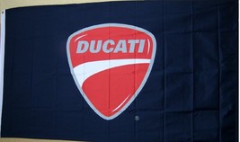 Ducati Black Logo Flag 3X5 Ft Polyester Banner USA - £12.76 GBP