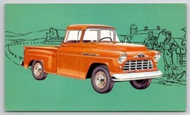 1956 Chevrolet Task Force Truck Model 3104 Pickup Adv Postcard C34 - £6.34 GBP