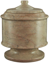 Large 145 Cubic Inch Brown Lasting Tribute Cameo Marble Pet Cremation Urn - £165.13 GBP