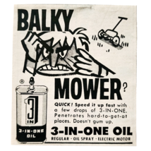 1960 3 In 1 Oil Advertisement Vintage Lawn Mower Lubricant Machine Suppl... - $378.90 MXN