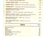 In Digger&#39;s Bar  Menu East Portland Oregon  - $11.88