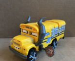 Disney Pixar CARS 3 Crunch &amp; Crash MISS FRITTER School Bus Mattel 2017 - $24.70