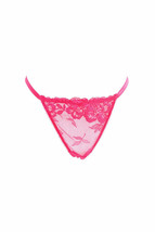 L&#39;agent By Agent Provocateur Womens Thongs Bright Semi Mesh Pink S - £30.28 GBP