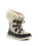 SOREL Metallic Snowdance Lace Faux Fur Lined Waterproof Boots Silver Siz... - £148.58 GBP