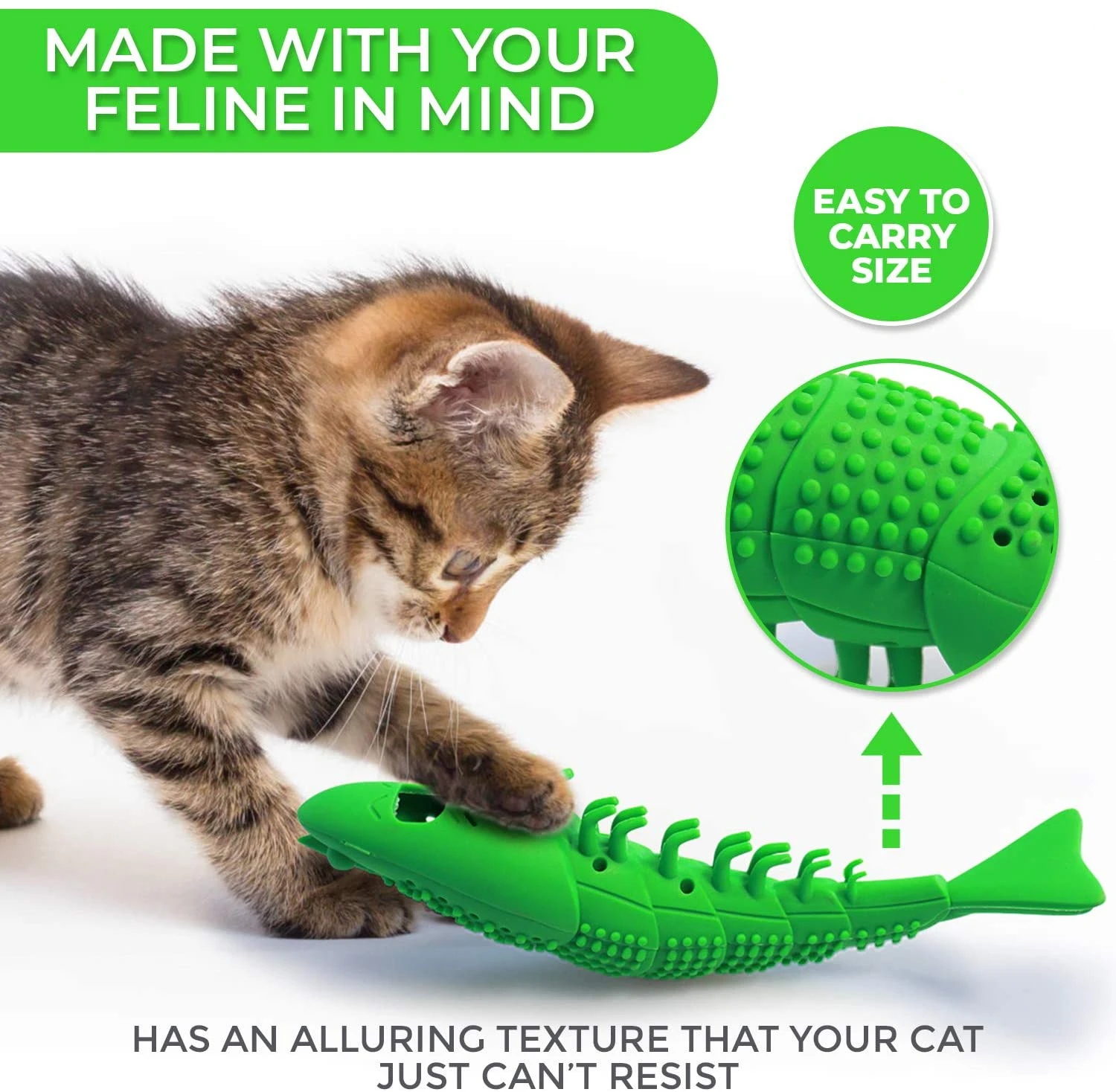 House Home Pet Cat Interactive Toothbrush Catnip Toy Soft Silicone Mint Crayfish - £19.30 GBP