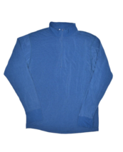 Vintage Columbia Shirt Mens L Blue Base Layer 1/2 Zip Long Sleeve Stretc... - £11.23 GBP