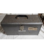 Vintage Gray Sears Craftsman Metal Tool Box 6501 18x8x9 Toolbox Classic - £23.58 GBP