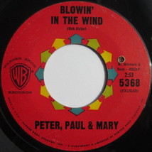 Peter, Paul &amp; Mary ‎– Blowin&#39; In The Wind, Vinyl, 45rpm, 1963, Very Good - £3.10 GBP
