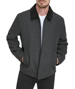 LJD Men&#39;s Wool Blend Zip Up Jacket with inside Quilted Lining and black ... - $1,663.43 MXN+