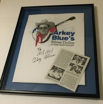 ARKEY BLUE Signed Framed Bandera Silver Dollar 30th Anniversary Memorabi... - $190.75