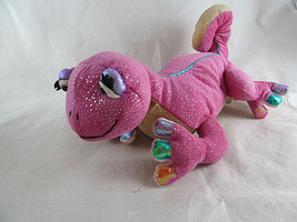 Ganz Webkinz Plush Glamour Gecko Pink sparkly 11&quot; Toy NO Code HM462 - $9.89