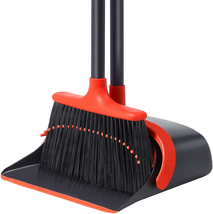 Broom and Dustpan, Broom and Dustpan Set for Home, Long Handle Broom wit... - £27.01 GBP