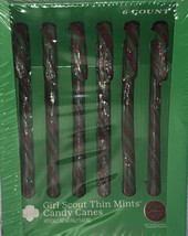 Girl Scout Thin Mint Candy Canes 1 bx 6 Count-NEW-SHIPS N 24 HOURS - $14.73