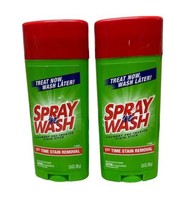 2 Spray N Wash Laundry Pre Treater Stain Remover Stick 3.0 oz Each - £76.45 GBP