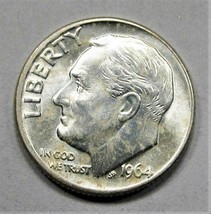 1964-D Roosevelt Dime Gem+ Unc AD570 - £14.32 GBP
