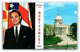 Gov. George Wallace Dual View Montgomery Alabama AL UNP Chrome Postcard I19 - $4.90