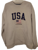 VINTAGE Champion USA LaCrosse Heritage Thermal Lined Sweatshirt Grey Sz XL - £40.11 GBP