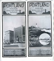 Portland Maine America&#39;s Sunrise Gateway Brochure 1930&#39;s Port Casco Bay  - £67.21 GBP