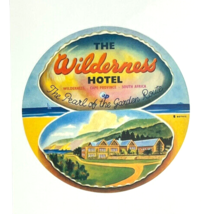 Luggage Label Repro Sticker Exotic Travel The Wilderness Hotel South Africa - £7.45 GBP