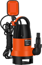 1HP 3700GPH Submersible Clean/Dirty Water Pump with Automatic Float Switch for P - $123.28