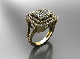 14K Yellow Gold Finish 2.00 Ct Baguette Cut Diamond Women&#39;s Wedding Band Ring - £79.91 GBP